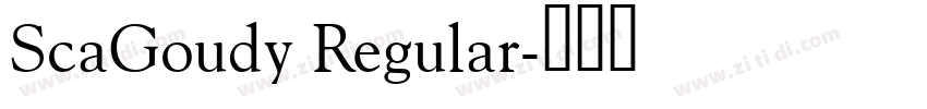 ScaGoudy Regular字体转换
